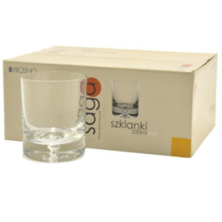 Szklanki 250ml 6szt Krosno Saga whisky